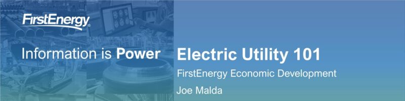 August 22nd - Electric Utility 101 Webinar with Joe Malda