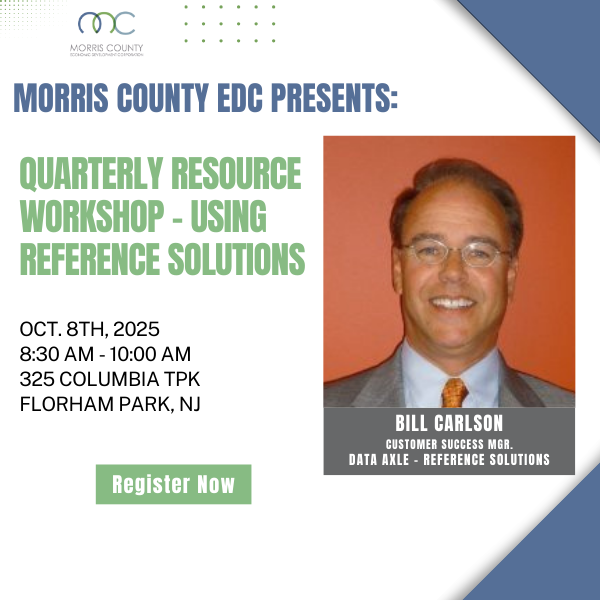 Oct 8th - MCEDC Quarterly Workshop