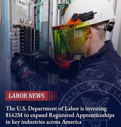USDOL Awards $162M To Expand Registered Apprenticeships in Key Industry Sectors